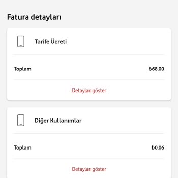 Vodafone Bilgim Dışında, Taahhüdüm Bitmeden Faturaya Ücret Yansıtması