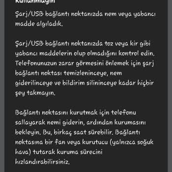 Samsung Galaxy A54 5G USB Bağlantısı Nem Sorunu