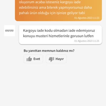 Sürat Kargo İadenin Reddedilmesi Gerekirken Kabul Edilmesi
