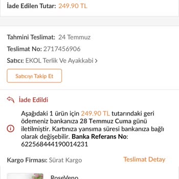 Trendyol Reddedilmesi Gereken Ürünün Onaylanması