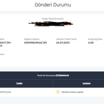 Sendeo Kargoda Kaybolan Ürün