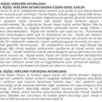 Yemeksepeti Kişisel Verilerimizi Paylaşıyor!