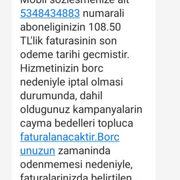 Pttcell Hat İptali İçin