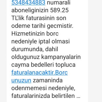 Pttcell Hat İptali İçin