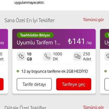 Vodafone Belli Olmayan Baz Fiyatı; Yüksek Fiyatlı Tarife Teklifleri