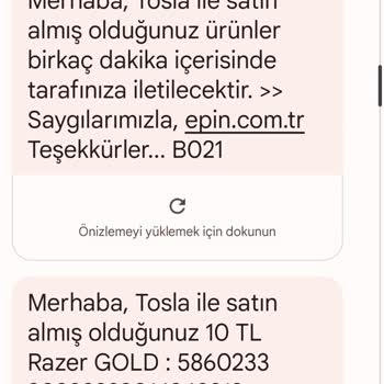 Tosla'dan Razer Gold Kodu Gelmedi