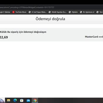 Amazon 3D Secure Güvenlik Onayı Sonrası Ödeme Hatası