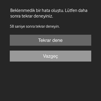 Vodafone Süper Uyumlu Paket Tarife Düzenleme Hatası