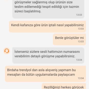 Trendyol Talebim Dışında Ürünüm İptal Edildi
