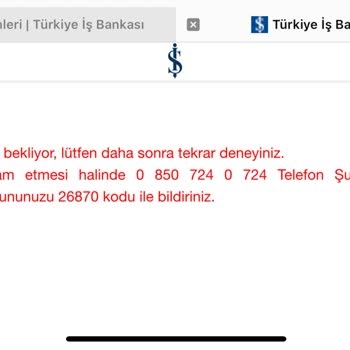 İş Bankası İnternet Bankacılığından BES Tahsilatı Yapılamıyor