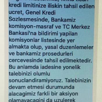 QNB Finansbank "Kredi Tahsis Ücreti" Ödeme Mecburiyeti
