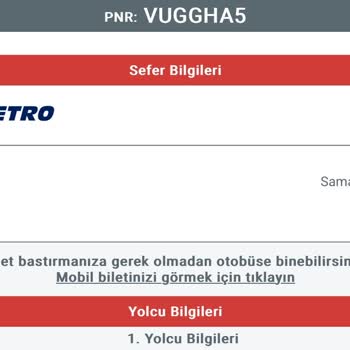 Metro Turizm Kötü Bir Firma Deneyimi