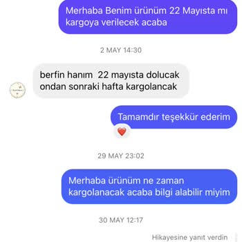 Berosh Babynest Ürünü Göndermiyor