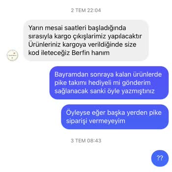 Berosh Babynest Ürünü Göndermiyor