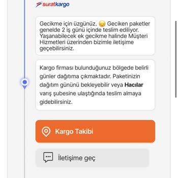 Sürat Kargo Geri Görüş Kamerası Teslimatı Sorunu