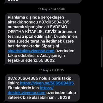 Vivense'İN Bitmeyen Mobilya Sorunları