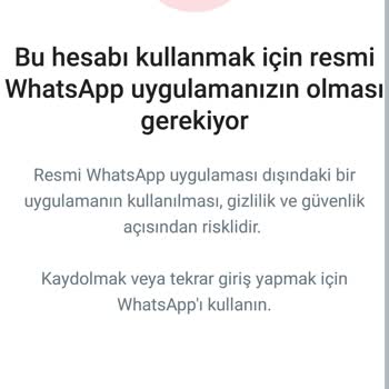 WhatsApp Hesabıma Giremiyorum