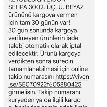 Vivense Kötü Müşteri Hizmetleri Deneyimi Ve Zor İade Süreci