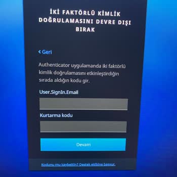 Gameforce 2 Faktörlü Uygulama Kaldırmayı Kapatamadım