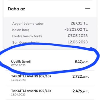 Akbank Kart Aidatı İade Talebi