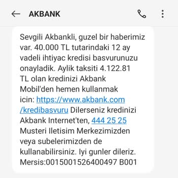 Akbank Onaylanan Kredimi Ne Şubeden Ne De Dijitalden Kullanamıyorum