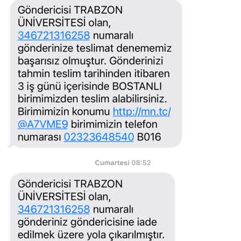 Dikkat MNG Kargo Bostanlı Teslim Etmeden Kargoyu Geri Gönderiyor