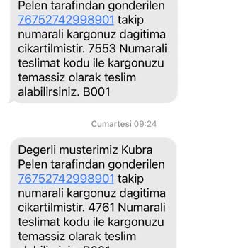 Sürat Kargo Kordelya Acentesi/Şubesi Kargoyu Teslim Etmiyor.