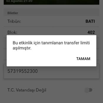 Passolig Galatasaray-Zalgris Maçı Biletini 2. Kez Devredemiyorum