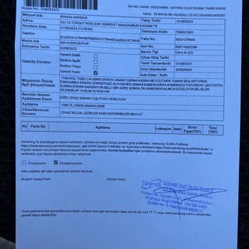 Samsung Telefon Garantili Ürüne Ücrete Tabii Tutmaları