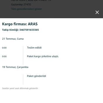 Aras Kargo Başka Şehre Gönderdiği Kargomu Bana Teslim Etmiş!