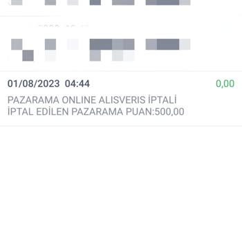 Pazarama Puanlarımı Kullanamadım