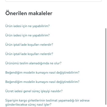 Vivense İade Ve Müşteri Memnuniyeti Aynı Zamanda Geri Dönüş Yok