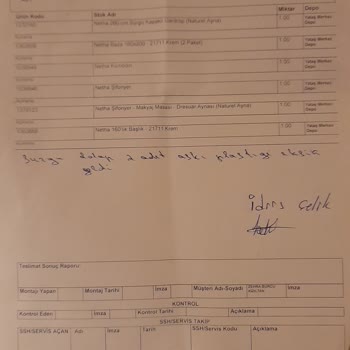 Enza Home Hatalı Ürün Yerine Gelen Üründe Hatalı