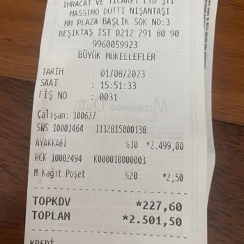 Massimo Dutti Mağazasının Etiket Fiyatının Dışında Satış Yapması
