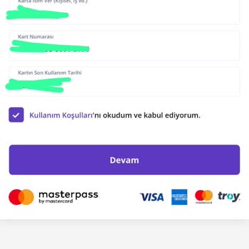 Masterpass'e Kayıtlı Kartlarımı Yeni Ekleyemiyorum