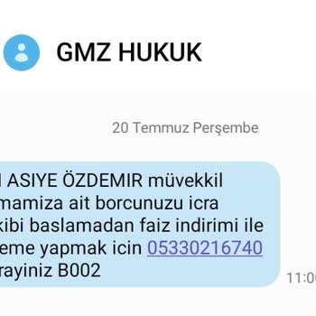 Gmz Hukuk Şikayet İcra Talebinden Bulunarak Para İstemesi