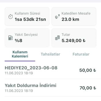 Getir Araç Moov Haksız Yere 5000 TL El Freni Cezası