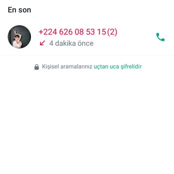 WhatsApp'tan +224'lü Numaralar Tarafından Aranıyorum