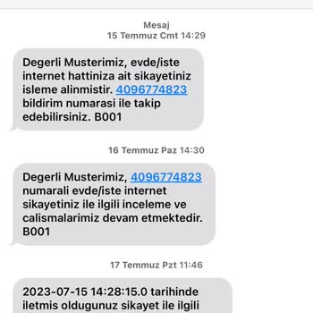 Türk Telekom'un Sorunumu Çözmemesi