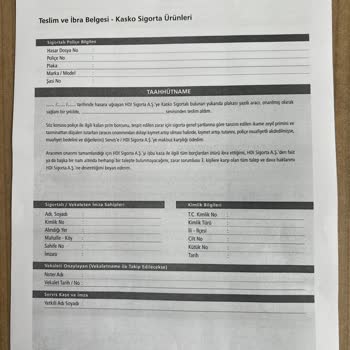 Hdi Sigorta İle İlgili Bir Sorun Yaşadım