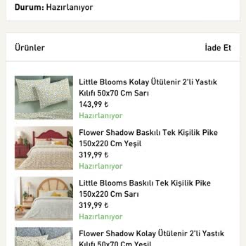 English Home Stokta Olan Ürünü Göndermiyor Paramı Tutuyor