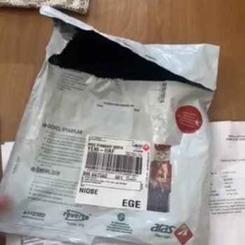Aras Kargo Resmi Evraklar Yıpranmış Geldi!