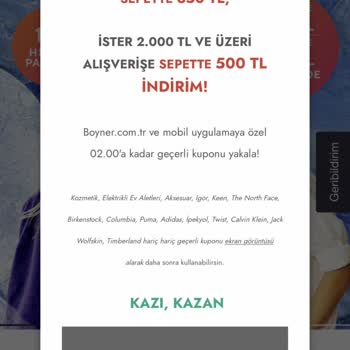 Boyner Stokta Olmayan Ürünü Sattı