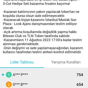 Bitexen Club Açık Artırma