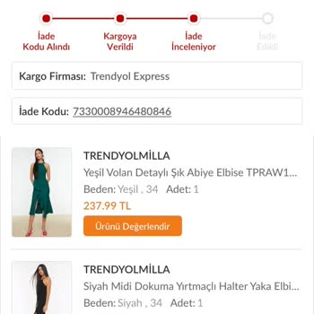 Trendyol Express Trendyol Kayıp Ürün İadesini Yapmıyor!