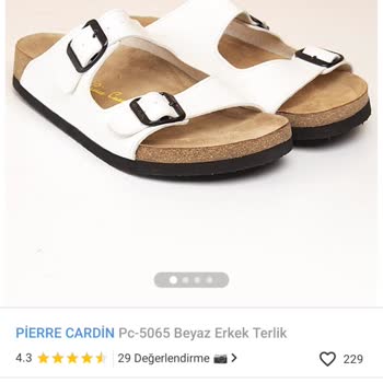 Pierre Cardin Giyim Pierre Cardin Terlik Taban Boyası Ayağa Çıkıyor