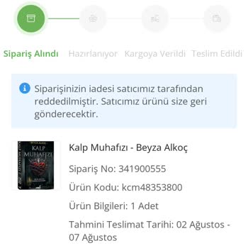ÇiçekSepeti İade Talebim Reddedildi