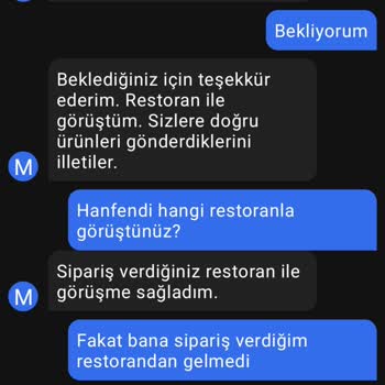 Özçelik Aspava Getir Siparişleri Farklı Restorandan Gönderiyor