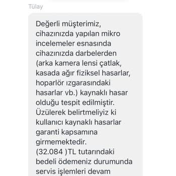 iPhone  Garantili Cihazı Garanti Kapsamı Dışında Saymaları
