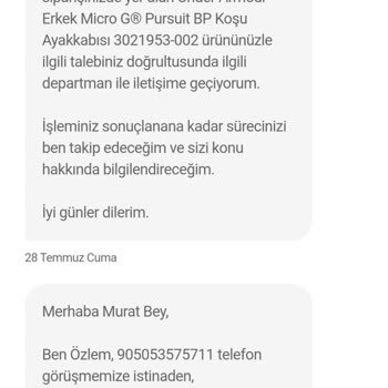 Hepsiburada.com Ve Under Armour Un Kusurlu Ürünü Sahiplenmemesi